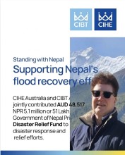 बाढीपीडितका लागि पूर्व महावाणिज्यदूत दीपक खड्काको पहल : CIBT–CIHE Australiaबाट ५१ लाख सहयोग
