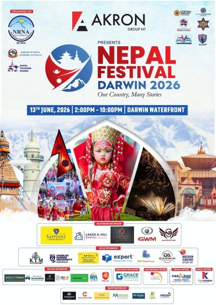 डार्विनमा शनिबार नेपाल फेस्टिभल, मुख्यमन्त्री फिनोचियारो प्रमुख अतिथि