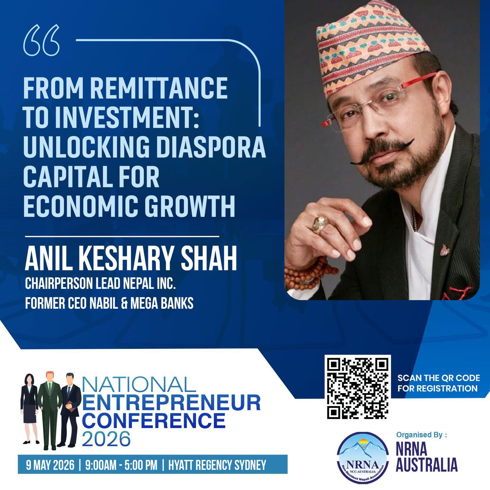 एनआरएनए अष्ट्रेलियाद्वारा सिड्नीमा ‘National Entrepreneur Conference 2026’ आयोजना हुने 