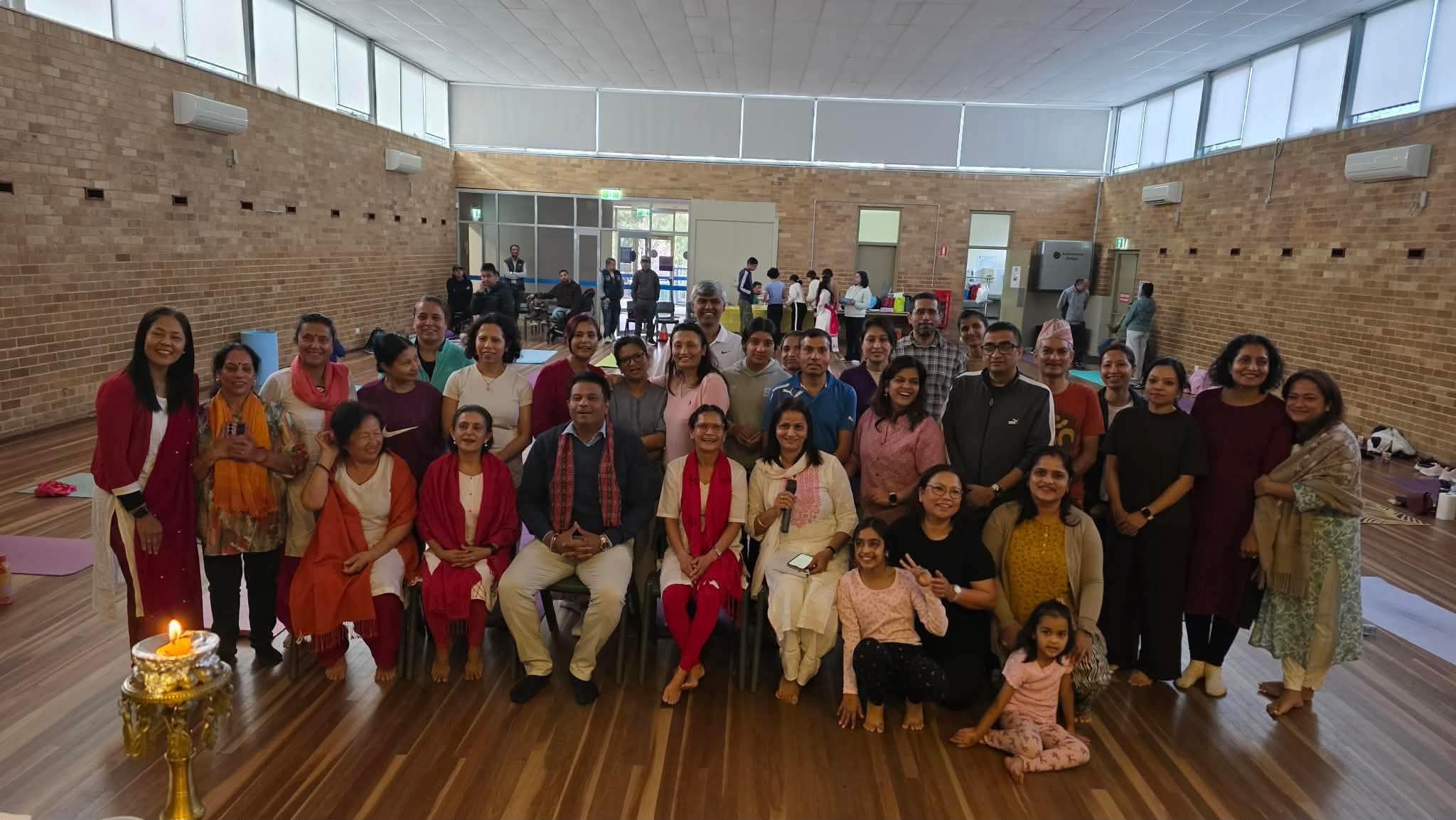 पश्चिमी सिड्नीमा १२औँ अन्तर्राष्ट्रिय योग दिवस सम्पन्न