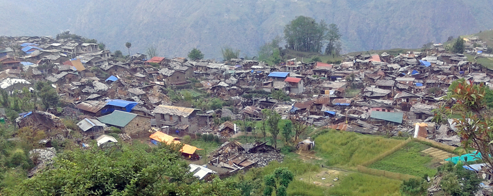  भूकम्पको केन्द्रबिन्दु बारपाकमा पानीको मुहान सुक्यो