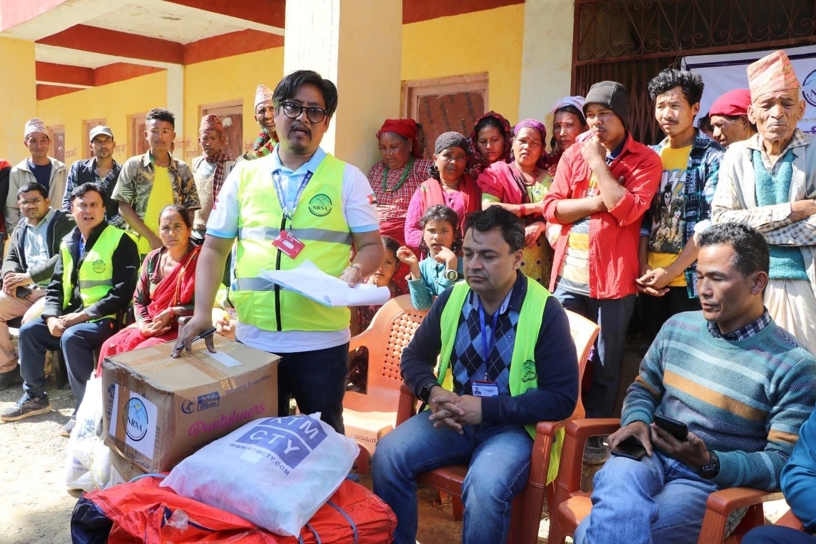 राहतमा जुट्यो गैर आवासीय नेपाली संघ